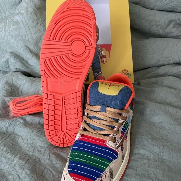 Cold Sins x Travis Scott Chucky the Slayer lows Sneakers - Picture 5 of 13